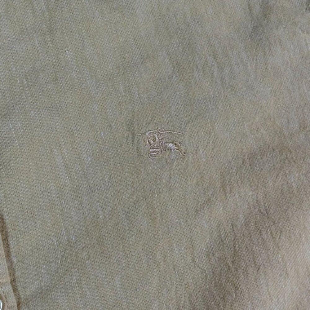 Burberry Brit Mens Long Sleeve Button Shirt Yellow Nova Check Flip Cuff Sz 2XL - Picture 5 of 13